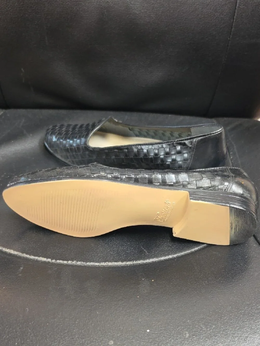 Trotters woven leather